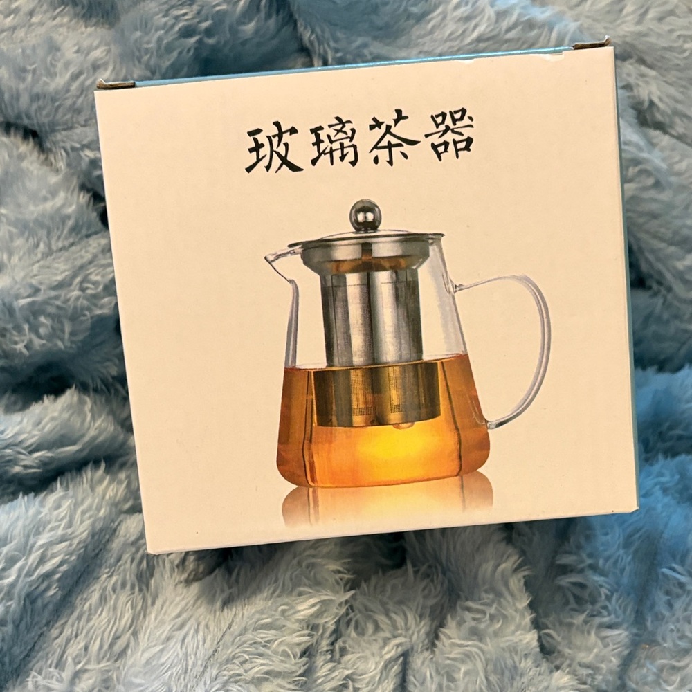 Glass Tea Infuser with Stainless Steel Filter